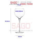  LIBBEY 9426 - Ly Thủy Tinh Libbey Rivere Red Wine 695ml | Nhập Khẩu USA 