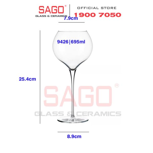  LIBBEY 9426 - Ly Thủy Tinh Libbey Rivere Red Wine 695ml | Nhập Khẩu USA 