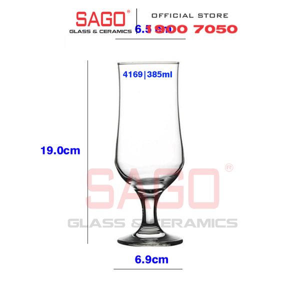  Pasabahce 44169 - Ly Thủy Tinh Pasabahce Maldive Tulipe Glass 385ml | Nhập Khẩu Thổ Nhĩ Kỳ 