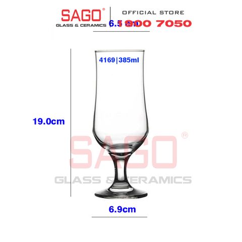  Pasabahce 44169 - Ly Thủy Tinh Pasabahce Maldive Tulipe Glass 385ml | Nhập Khẩu Thổ Nhĩ Kỳ 