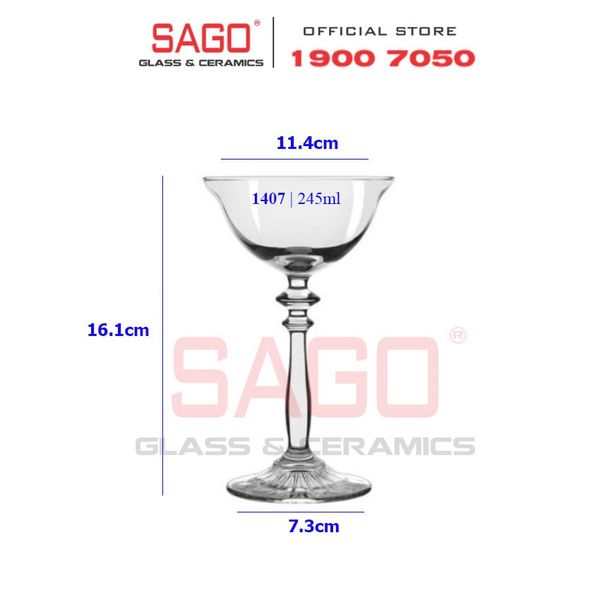  LIBBEY 501407 - Ly Thủy Tinh Libbey Vintage Coupe 245ml | Nhập Khẩu E.U 