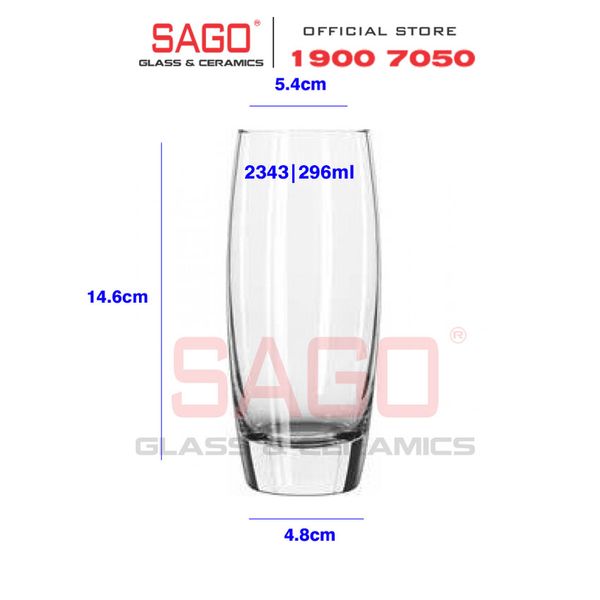 LIBBEY 2343 - Ly Thủy Tinh Libbey Endessa Beverage 296ml | Thủy Tinh Cao Cấp 