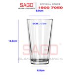  LIBBEY 5139 - Ly thủy tinh Cường Lực Libbey Libbey Mixing glass 473ml | Thủy Tinh Cao Cấp 