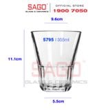  LIBBEY 15795 - Ly Thủy Tinh Libbey Brooklyn DOF 355ml | Thủy Tinh Cường Lực Cao Cấp 