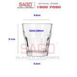  LIBBEY 15242 - Ly Thủy Tinh Cường Lực Libbey Gibraltar Rocks DuraTuff 266ml | Thủy Tinh Cao Cấp 
