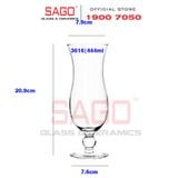  LIBBEY 3616 - Ly Thủy Tinh Libbey Hurricane Beverage 444ml | Nhập Khẩu USA 