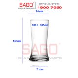  Ocean B13311 - Ly Thủy Tinh Ocean Tango Hi Ball 315ml | Nhập Khẩu Thái Lan 