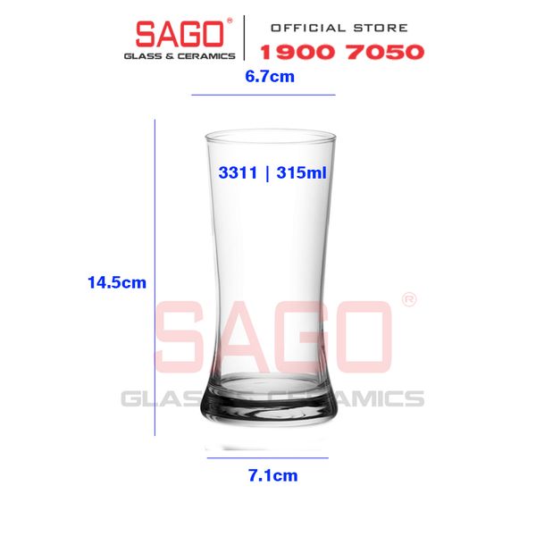  Ocean B13311 - Ly Thủy Tinh Ocean Tango Hi Ball 315ml | Nhập Khẩu Thái Lan 