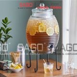  LIBBEY 92165 - Bình Thủy Tinh Libbey Beehive Beverage Dispenser 10 lít | Nhập Khẩu U.S 