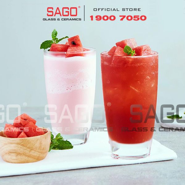  Lucky 100312 - Ly Thủy Tinh Lucky Bầu Cao 350ml | Nhập Khẩu Thái Lan 