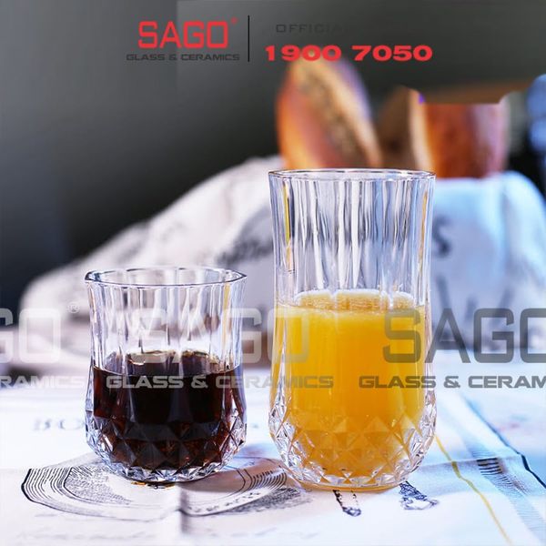  Deli KB049-1 - Ly thủy tinh Deli Whisky Carats Glass Long Drink 320ml | Thủy Tinh Cao Cấp 
