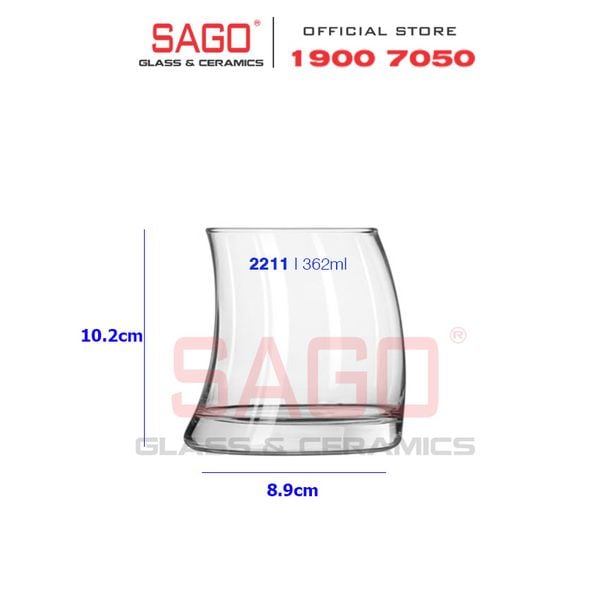  LIBBEY 2211 - Ly Thủy Tinh Libbey Bravura Double Old Fashion 362ml | Nhập Khẩu E.U 