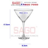  LIBBEY 7512 - Ly Thủy Tinh Libbey Vina Martini 237ml | Nhập Khẩu E.U 