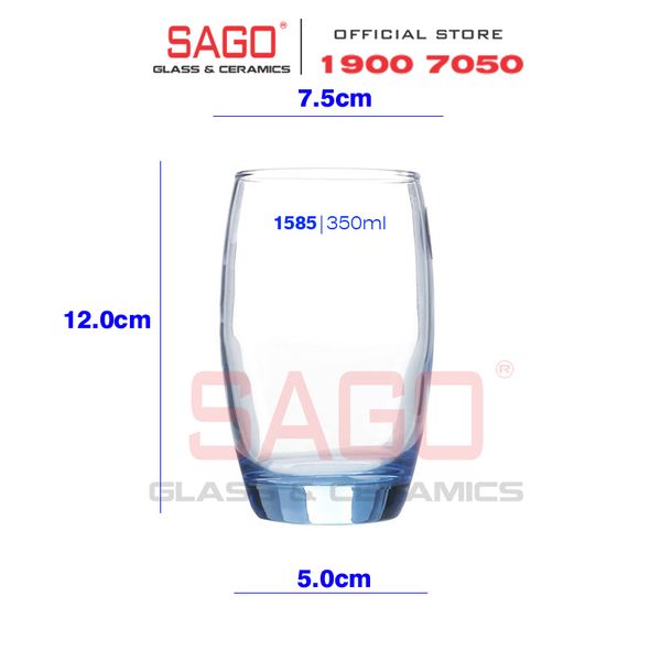  Luminarc J1585 - Ly Thủy Tinh Luminarc Salto Ice Blue 350ml | Thủy Tinh Cao Cấp 