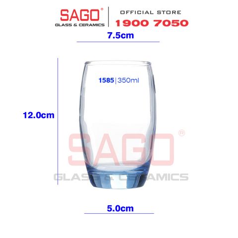  Luminarc J1585 - Ly Thủy Tinh Luminarc Salto Ice Blue 350ml | Thủy Tinh Cao Cấp 