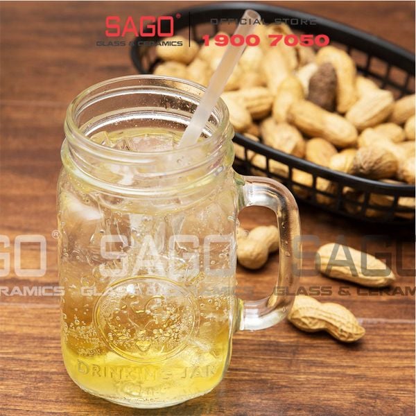  LIBBEY 97085 - Ly Thủy Tinh Libbey Drinking Jar 473ml | Thủy Tinh Cao Cấp 