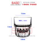  LIBBEY 15431 - Ly Thủy Tinh Cường Lực Libbey Everest Duratuff Juice 148ml | Nhập Khẩu E.U 