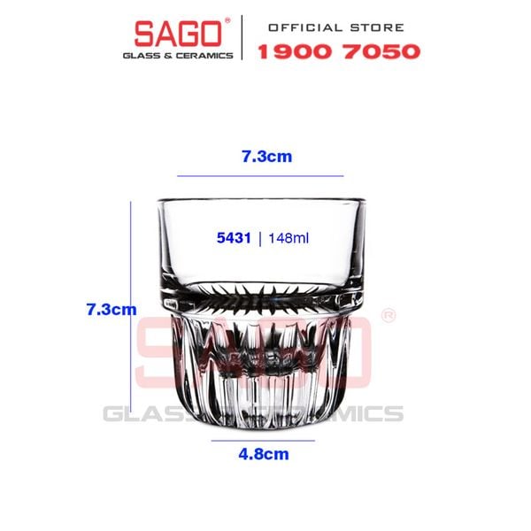  LIBBEY 15431 - Ly Thủy Tinh Cường Lực Libbey Everest Duratuff Juice 148ml | Nhập Khẩu E.U 