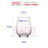  LIBBEY 12015 - Ly Thủy Tinh Cao Cấp Libbey Orbital Beverage  266ml | Nhập Khẩu USA 