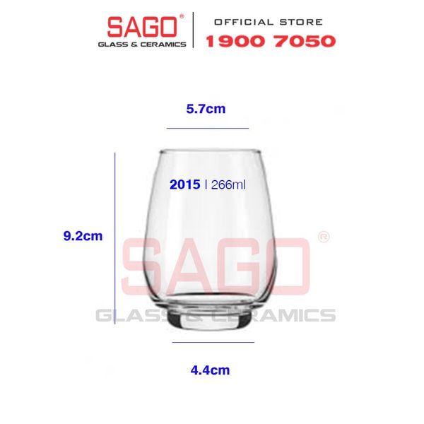  LIBBEY 12015 - Ly Thủy Tinh Cao Cấp Libbey Orbital Beverage  266ml | Nhập Khẩu USA 