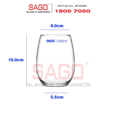  Pasabahce 420825 - Ly Thủy Tinh Pasabahce Amber White Wine Glass 350ml | Nhập Khẩu Thổ Nhĩ Kỳ 