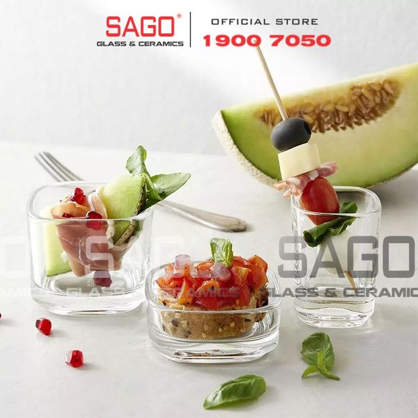  Ocean P03720 - Ly Thủy Tinh Ocean Verrine Shallow Bowl Glass 3'' | Nhập Khẩu Thái Lan 