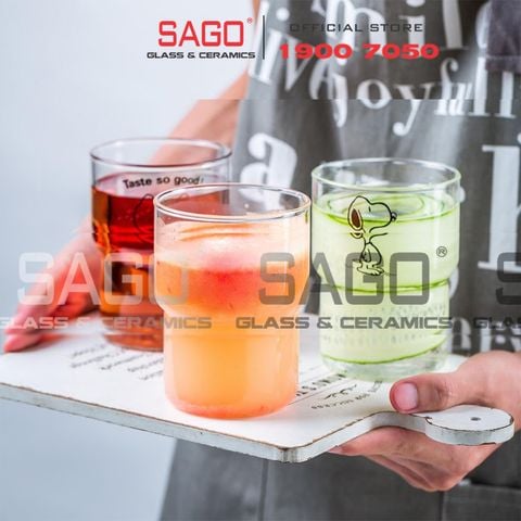 DELI GPB53 - Ly Thủy Tinh Deli Glasses Eco Borosilicate Hight Ball Glass Cup 400ml | Thủy Tinh Cao Cấp 