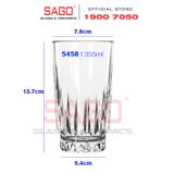  LIBBEY 15458 - Ly thủy tinh Cao Cấp Libbey Winchester DuraTuff Beverage 355ml | Nhập Khẩu USA 