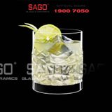  Luigi Bormioli 12346/02 - Ly thủy tinh Pha Lê Luigi Bormioli Tumbler Textures DOF Crystal Glasses 380ml | Nhập Khẩu Italy 