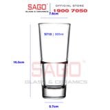  LIBBEY 15713 - Ly thủy tinh Cường Lực Libbey Endeavor Beverage ( DuraTuff ) 355ml | Thủy Tinh Cao Cấp 