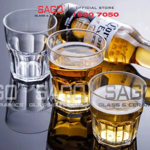  Deli Y5012 - Ly Thủy Tinh  Deli Central Rock 205ml | Thủy Tinh Cao Cấp 