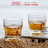  Deli Y5170-2 - Ly Thủy Tinh Deli Trà Đá Centra Rocks 300ml | Thủy Tinh Cao Cấp 