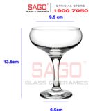  Pasabahce 44136 - Ly Thủy Tinh Pasabahce Capri Bistro Coupe Glass 270ml | Nhập Khẩu Thổ Nhĩ Kỳ 