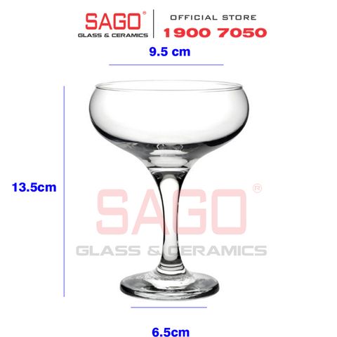  Pasabahce 44136 - Ly Thủy Tinh Pasabahce Capri Bistro Coupe Glass 270ml | Nhập Khẩu Thổ Nhĩ Kỳ 