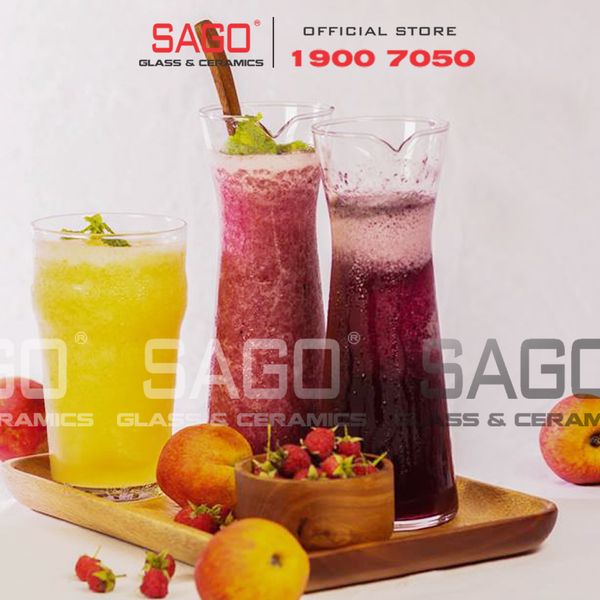  Ocean V13621 - Bình Rót Thủy Tinh Ocean Bistro Carafe 610ml | Nhập Khẩu Thái Lan 