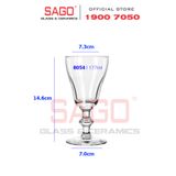  LIBBEY 8054 - Ly Thủy Tinh Libbey Georgian Irish Coffee 177ml | Nhập Khẩu USA 