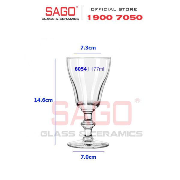  LIBBEY 8054 - Ly Thủy Tinh Libbey Georgian Irish Coffee 177ml | Nhập Khẩu USA 