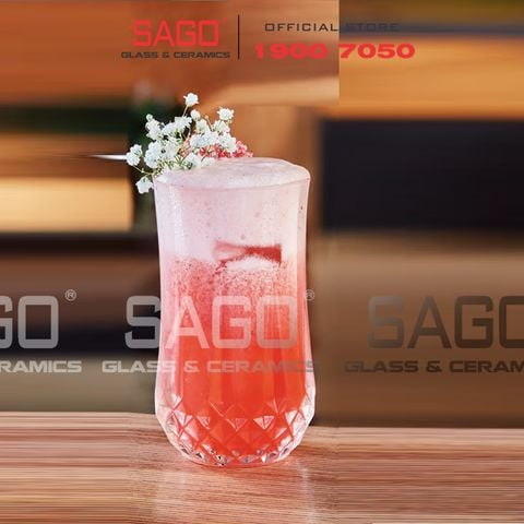  Deli KB049-2 - Ly thủy tinh Deli Whisky Carats Glass Long Drink 235ml | Thủy Tinh Cao Cấp 