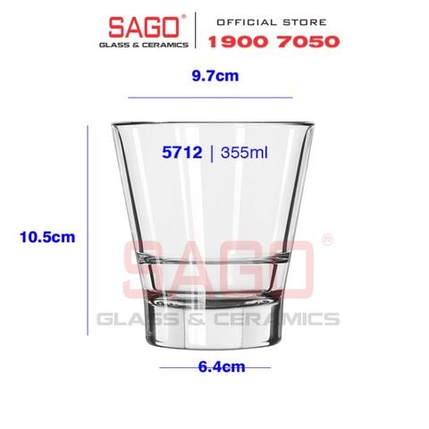  LIBBEY 15712 - Ly Thủy Tinh Cường Lực Libbey Endeavor Double Old Fashioned (DuraTuff) 355ml | Thủy Tinh Cao Cấp 