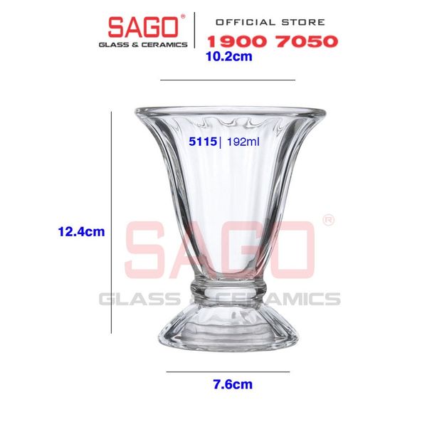  LIBBEY 5115 - Ly thủy tinh Libbey Fountainware Tulip Sundae 192ml | Nhập Khẩu USA 
