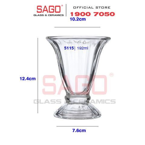  LIBBEY 5115 - Ly thủy tinh Libbey Fountainware Tulip Sundae 192ml | Nhập Khẩu USA 