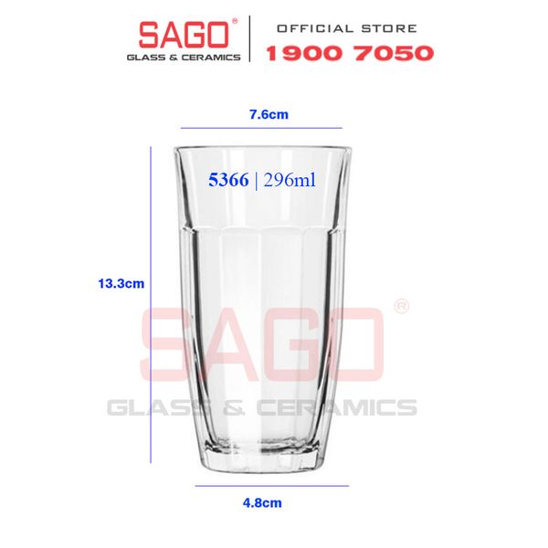  LIBBEY 15366 - Ly Thủy Tinh Libbey Picadilly Beverage 296ml | Thủy Tinh Cao Cấp 