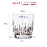  LIBBEY 15457 - Ly Thủy Tinh Libbey Winchester Dura Tuff Rock 296ml | Nhập Khẩu USA 