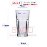  LIBBEY 15235 - Ly thủy tinh Cường Lực Libbey Gibraltar Cooler DuraTuff  355ml | Thủy Tinh Cao Cấp 