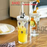  Luminarc Q3808/Q3809/Q3810 - Ly Thủy Tinh Chia Vạch Luminarc Lille Scale 425ml | Đổi Màu khi Nhiệt độ Nóng lên , An Toàn cho Bé 