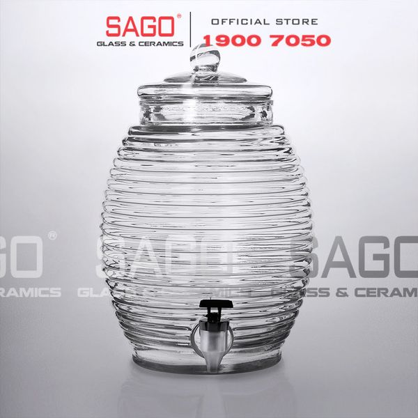  LIBBEY 92165 - Bình Thủy Tinh Libbey Beehive Beverage Dispenser 10 lít | Nhập Khẩu U.S 