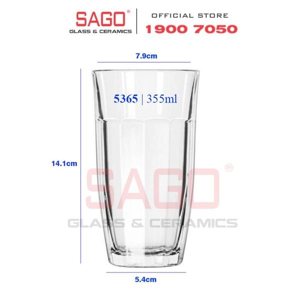  LIBBEY 15365 - Ly Thủy Tinh Libbey Picadilly Beverage 355ml | Thủy Tinh Cao cấp 