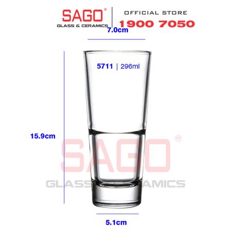  LIBBEY 15711 - Ly thủy tinh Cường Lực Libbey Endeavor Hi Ball (DuraTuff ) 296ml | Thủy Tinh Cao Cấp 