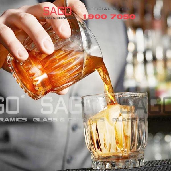  LIBBEY 15457 - Ly Thủy Tinh Libbey Winchester Dura Tuff Rock 296ml | Nhập Khẩu USA 