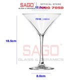  LIBBEY 7518 - Ly Thủy Tinh Libbey Vina Martini 296ml | Nhập Khẩu E.U 